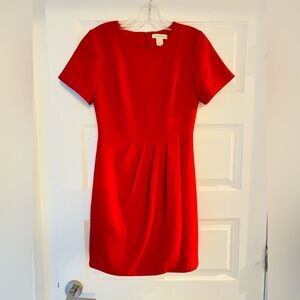 Club Monaco Vibrant Red Dress